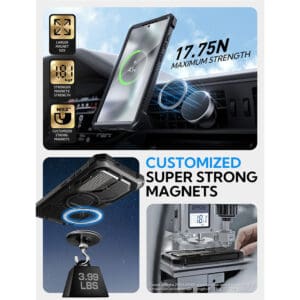 Armorbox Samsung Galaxy S25 Ultra hoesje met screen protector - Zwart - 4