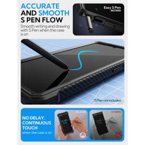 Armorbox Samsung Galaxy S25 Ultra hoesje met screen protector - Zwart - 7