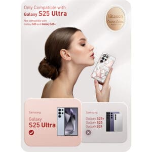 Cosmo 360 hoesje met screenprotector geschikt voor Samsung S25 Ultra - Marmer - 2