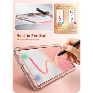 Cosmo 360 hoesje met screenprotector geschikt voor Samsung S25 Ultra - Marmer - 6