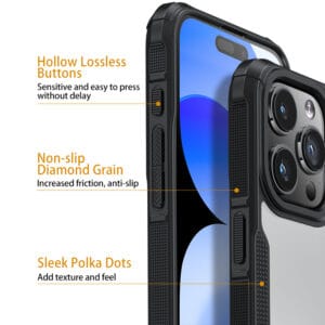 Hybrid X iPhone 16 Pro transparant hoesje - 2
