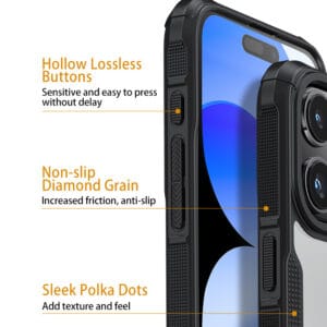 Hybrid X iPhone 16 Plus transparant hoesje - 2