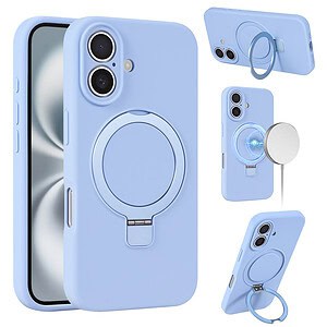 Siliconen hoesje iPhone 16 Plus geschikt voor MagSafe - Blauw Main Image