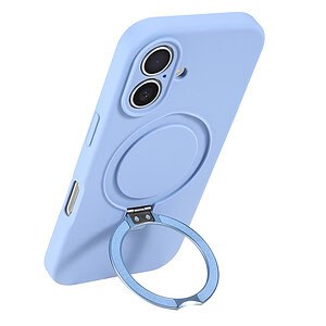 Siliconen hoesje iPhone 16 Plus geschikt voor MagSafe - Blauw - 4