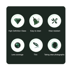 Solidenz Cameralens protector Samsung Galaxy A36 - Zwart - 3