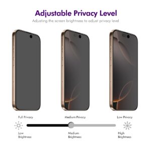 Solidenz Perfect Fit Anti Spy Screen Protector iPhone 16 Pro Max - 3