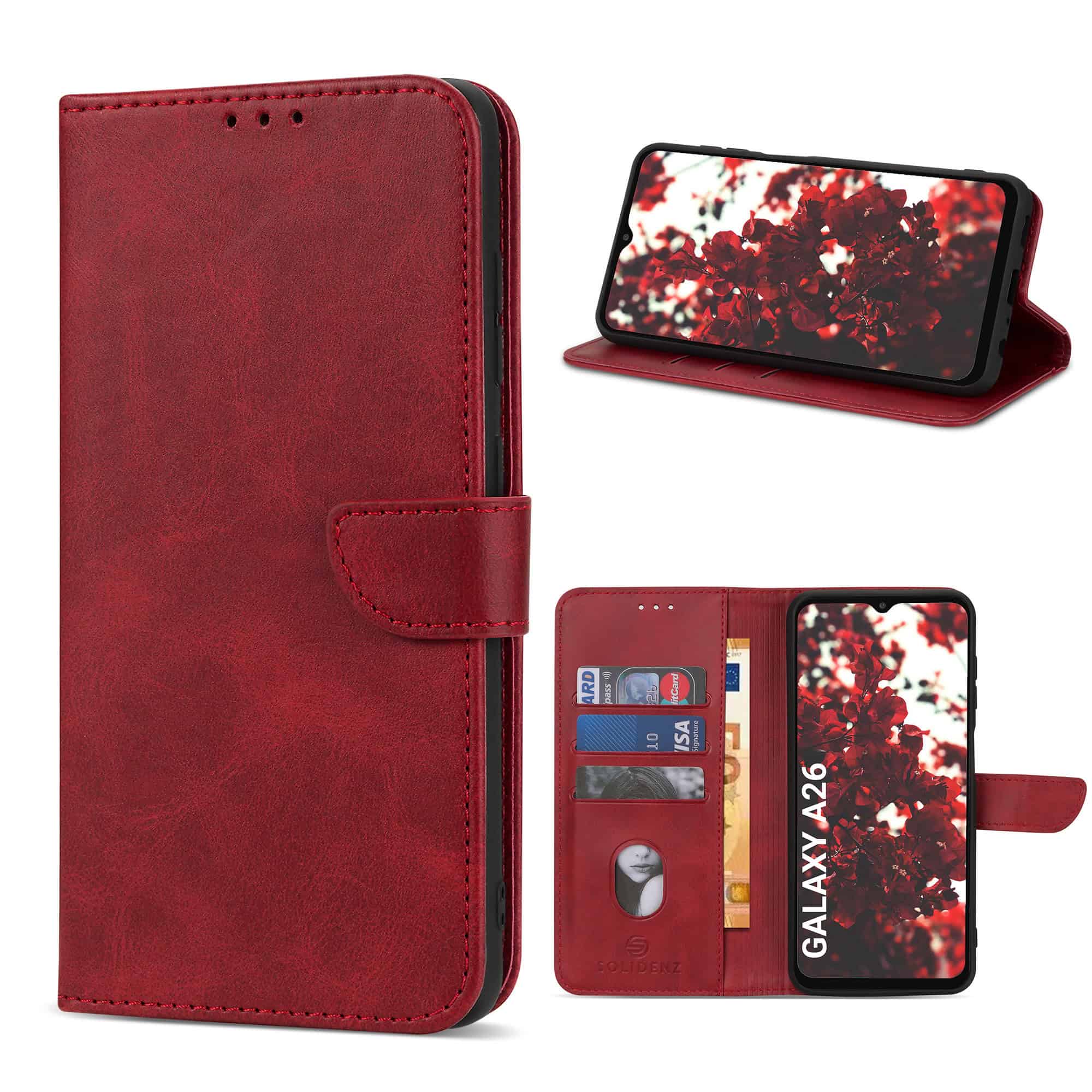 Solidenz bookcase Samsung Galaxy A26 - Rood Main Image