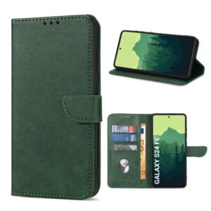 Solidenz bookcase Samsung Galaxy S24 FE - Groen Main Image
