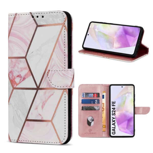 Solidenz bookcase Samsung Galaxy S24 FE - Marmer
