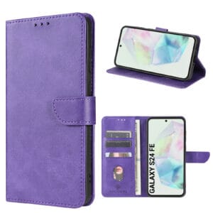 Solidenz bookcase Samsung Galaxy S24 FE - Paars Main Image