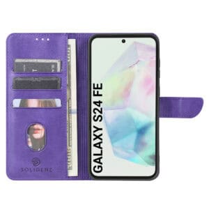 Solidenz bookcase Samsung Galaxy S24 FE - Paars - 3