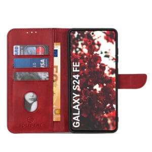 Solidenz bookcase Samsung Galaxy S24 FE - Rood - 3