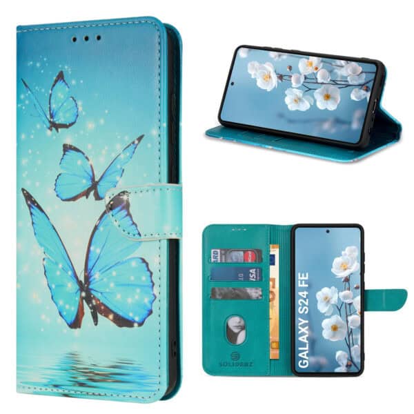 Solidenz bookcase Samsung Galaxy S24 FE - Vlinders