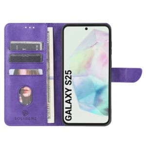 Solidenz bookcase Samsung Galaxy S25 - Paars - 3