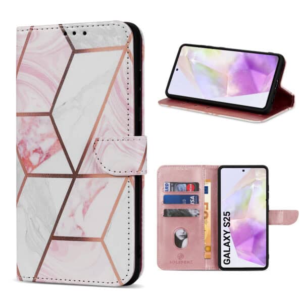 Solidenz bookcase Samsung Galaxy S25 - Marmer