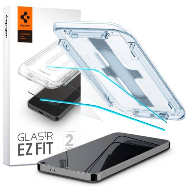Spigen EZ Fit Screen protector Samsung Galaxy S25 Plus en S24 Plus met installatie tools - 2 Stuks