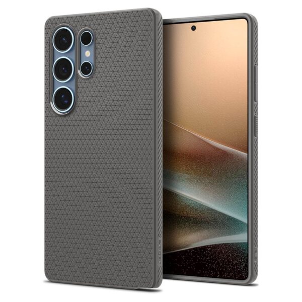 Spigen Liquid Air Samsung Galaxy S25 Ultra hoesje - Marmer Grijs