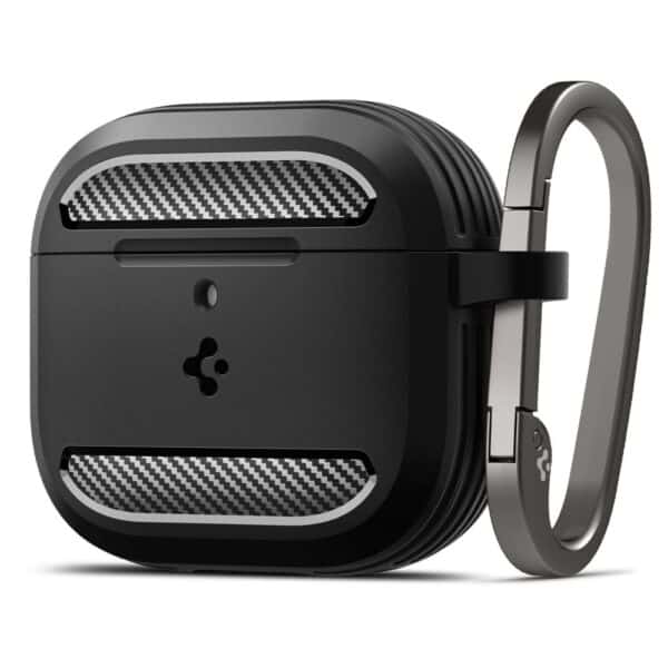 Spigen Rugged Armor AirPods 4 hoesje - Matte Zwart