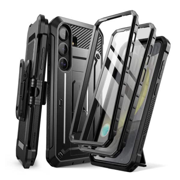 Supcase UB Pro hoesje geschikt voor Samsung Galaxy S25 Plus - Met en zonder screen protector - Zwart