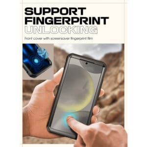 Supcase UB Pro hoesje geschikt voor Samsung Galaxy S25 Plus - Met en zonder screen protector - Zwart - 5