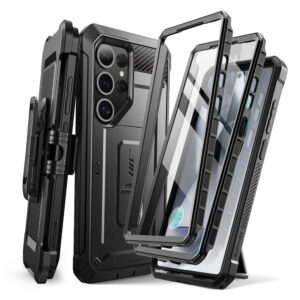 Supcase UB Pro hoesje geschikt voor Samsung Galaxy S25 Ultra - Met en zonder screen protector - Zwart Main Image
