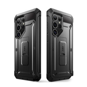 Supcase UB Pro hoesje geschikt voor Samsung Galaxy S25 Ultra - Met en zonder screen protector - Zwart - 10