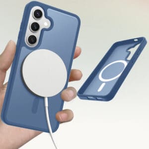Solidenz FrostMag Samsung Galaxy S25 Plus / S24 Plus hoesje - Donkerblauw - 2