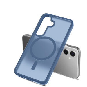 Solidenz FrostMag Samsung Galaxy S25 Plus / S24 Plus hoesje - Donkerblauw - 4