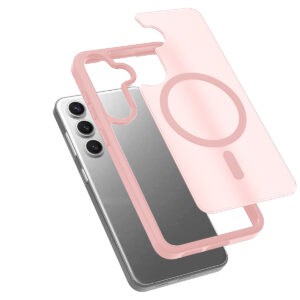 Solidenz FrostMag Samsung Galaxy S25 / S24 hoesje - Roze - 1