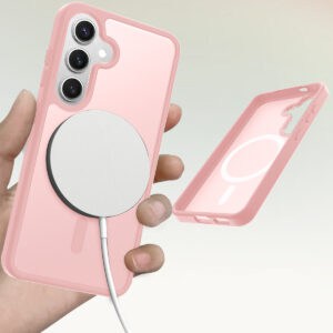 Solidenz FrostMag Samsung Galaxy S25 / S24 hoesje - Roze - 2