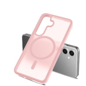 Solidenz FrostMag Samsung Galaxy S25 / S24 hoesje - Roze - 4