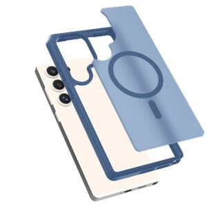 Solidenz FrostMag Samsung Galaxy S25 Ultra hoesje - Donkerblauw - 1