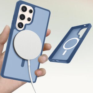 Solidenz FrostMag Samsung Galaxy S25 Ultra hoesje - Donkerblauw - 2