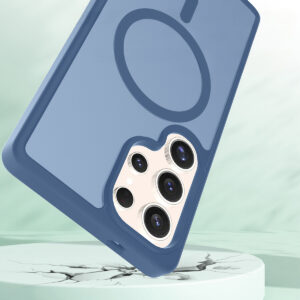 Solidenz FrostMag Samsung Galaxy S25 Ultra hoesje - Donkerblauw - 3