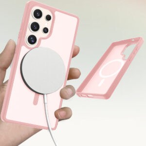 Solidenz FrostMag Samsung Galaxy S25 Ultra hoesje - Roze - 2
