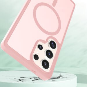 Solidenz FrostMag Samsung Galaxy S25 Ultra hoesje - Roze - 3