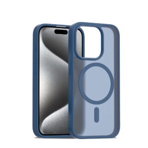 Solidenz FrostMag iPhone 16 Pro Max hoesje – Donkerblauw