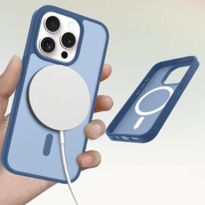 Solidenz FrostMag iPhone 16 Pro Max hoesje - Donkerblauw - 2