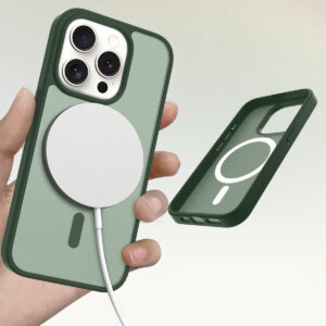 iPhone 15 Pro Max telefoonhoesje Solidenz FrostMag MagSafe case groen - 2