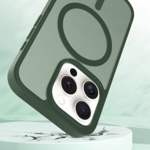 iPhone 15 Pro Max telefoonhoesje Solidenz FrostMag MagSafe case groen - 3