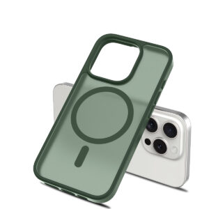 iPhone 15 Pro Max telefoonhoesje Solidenz FrostMag MagSafe case groen - 4
