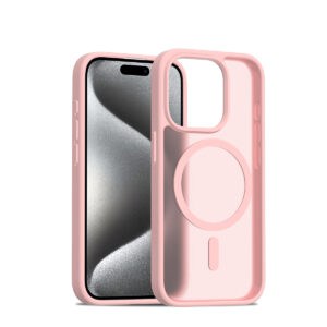 iPhone 15 Pro Max hoesje Solidenz FrostMag MagSafe case roze Main Image