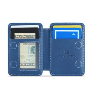 Solidenz MagSafe Wallet tot 4 kaarten - Blauw - 2