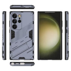 Solidenz StandGuard Xtreme Samsung Galaxy S24 Ultra hoesje - Grijs - 1