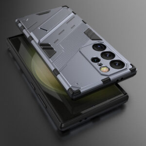 Solidenz StandGuard Xtreme Samsung Galaxy S24 Ultra hoesje - Grijs - 5
