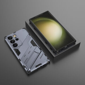 Solidenz StandGuard Xtreme Samsung Galaxy S24 Ultra hoesje - Grijs - 6