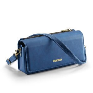 Solidenz Universele Schoudertas voor Telefoon en Portemonnee tot 7.5 inch - Blauw - 1