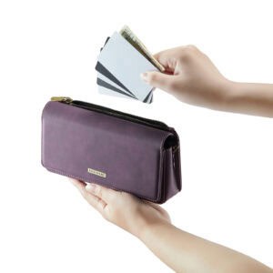 Solidenz Universele Schoudertas voor Telefoon en Portemonnee tot 7.5 inch - Paars - 7