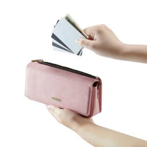 Solidenz Universele Schoudertas voor Telefoon en Portemonnee tot 7.5 inch - Roze - 7