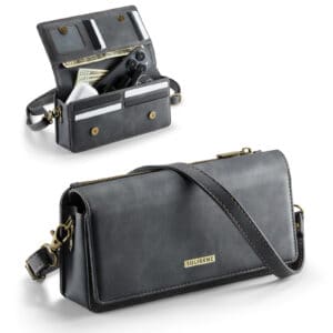 Solidenz Universele Schoudertas voor Telefoon en Portemonnee tot 7.5 inch - Zwart Main Image